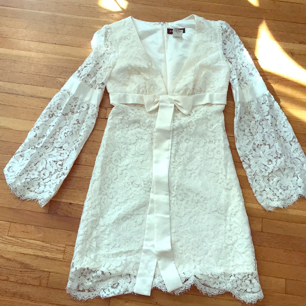 A retro-looking lace dress